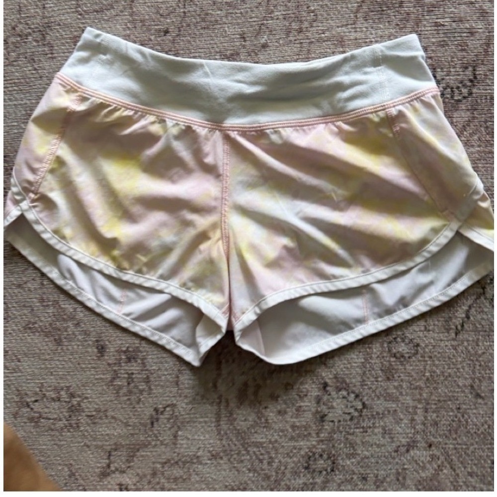 Iviva Light Pastel Tie-Dye Athletic Lined Shorts sz 12‎
